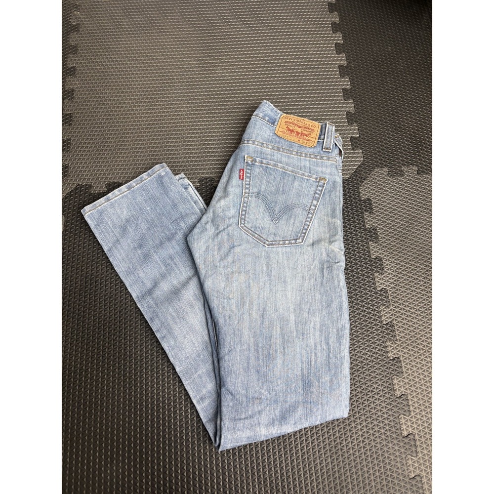 Levi's Men's 511 Slim Fit Distressed Light Wash‎ Blue Jeans W30 L32